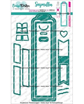 Carlijn Design Snijmallen Boekenlegger & Washi Tape (CDSN-0287) Carlijn Design Snijmallen Boekenlegger & Washi Tape (CDSN-0287)