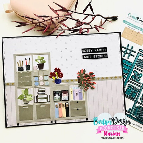 Carlijn Design Snijmallen Boekenkast (CDSN-0292) Carlijn Design Snijmallen Boekenkast (CDSN-0292)