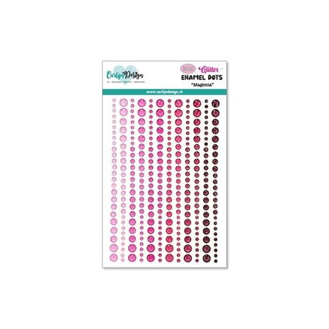 Carlijn Design Glitter Enamel Dots Magenta (CDED-0002) Carlijn Design Glitter Enamel Dots Magenta (CDED-0002)