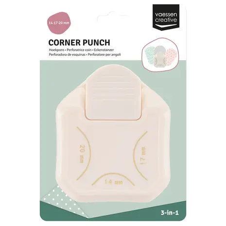 Vaessen Creative 3 in 1 Hoekpons GROOT (2137-063)