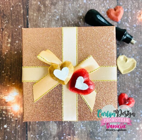 Carlijn Design Wax Seal Stamper 1 Inch Ruby Heart (CDWX-0083)