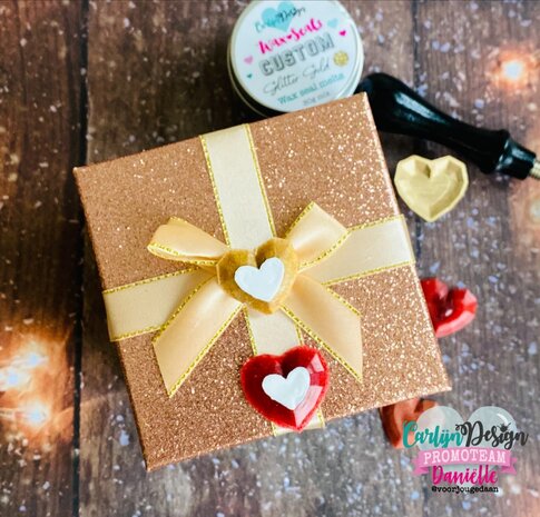 Carlijn Design Wax Seal Stamper 1 Inch Ruby Heart (CDWX-0083)