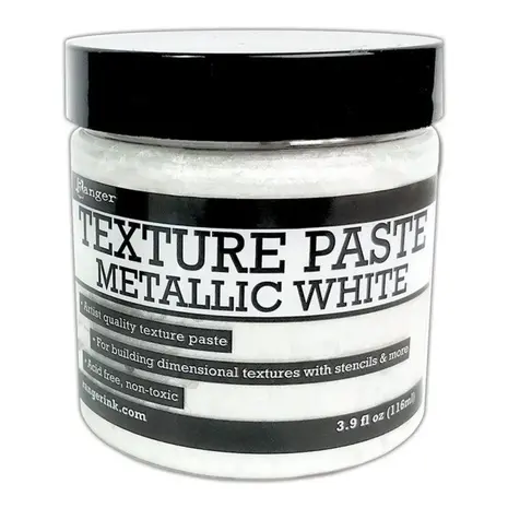 Ranger Texture Paste Metallic White (INK76919) Ranger Texture Paste Metallic White (INK76919)