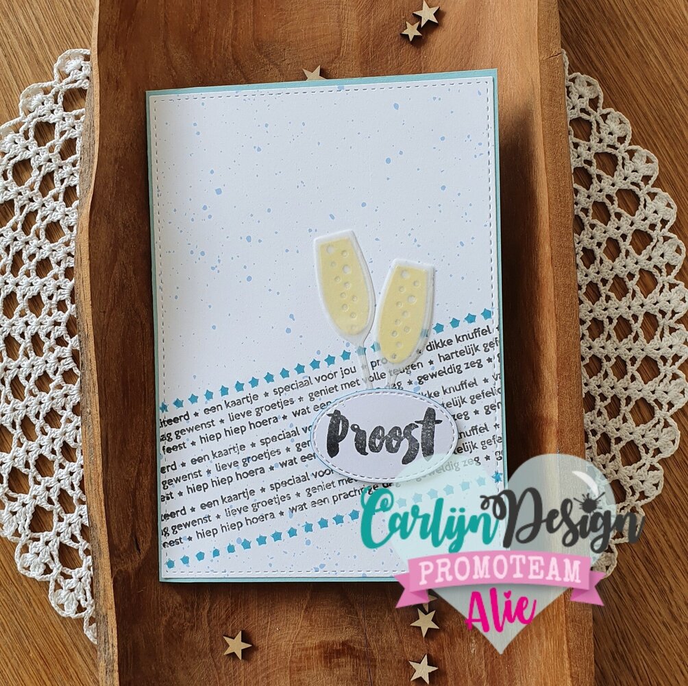 Carlijn Design Snijmallen Slimline Kaart Champagne (CDSN-0111)