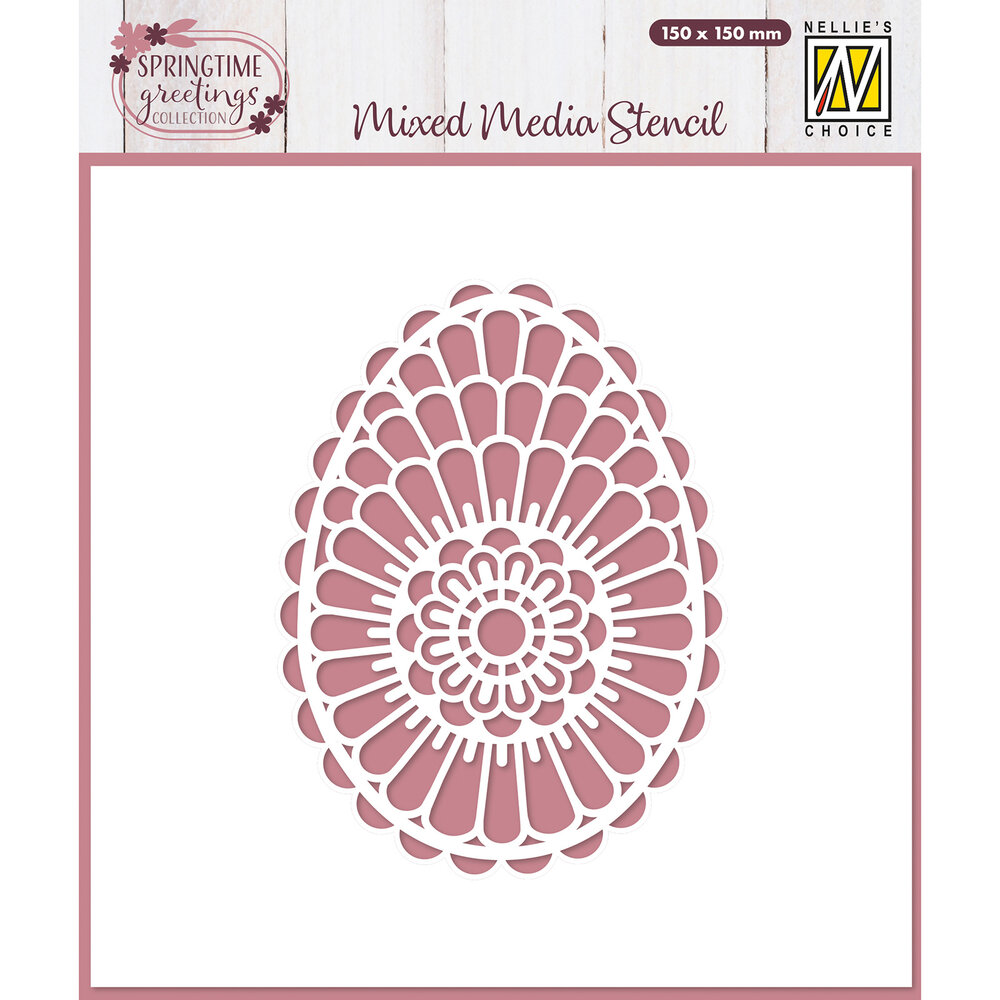 Nellie Snellen Masking Stencil Scandinavian Egg (MMS4K-085)