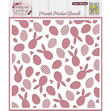 Nellie Snellen Masking Stencil Bunnies And Eggs (MMS4K-086)