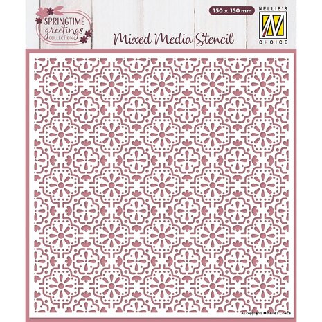 Nellie Snellen Masking Stencil Easter Tiles (MMS4K-087) Nellie Snellen Masking Stencil Easter Tiles (MMS4K-087)