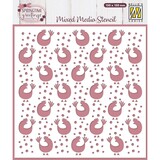 Nellie Snellen Masking Stencil Hugs Chicken (MMS4K-088)