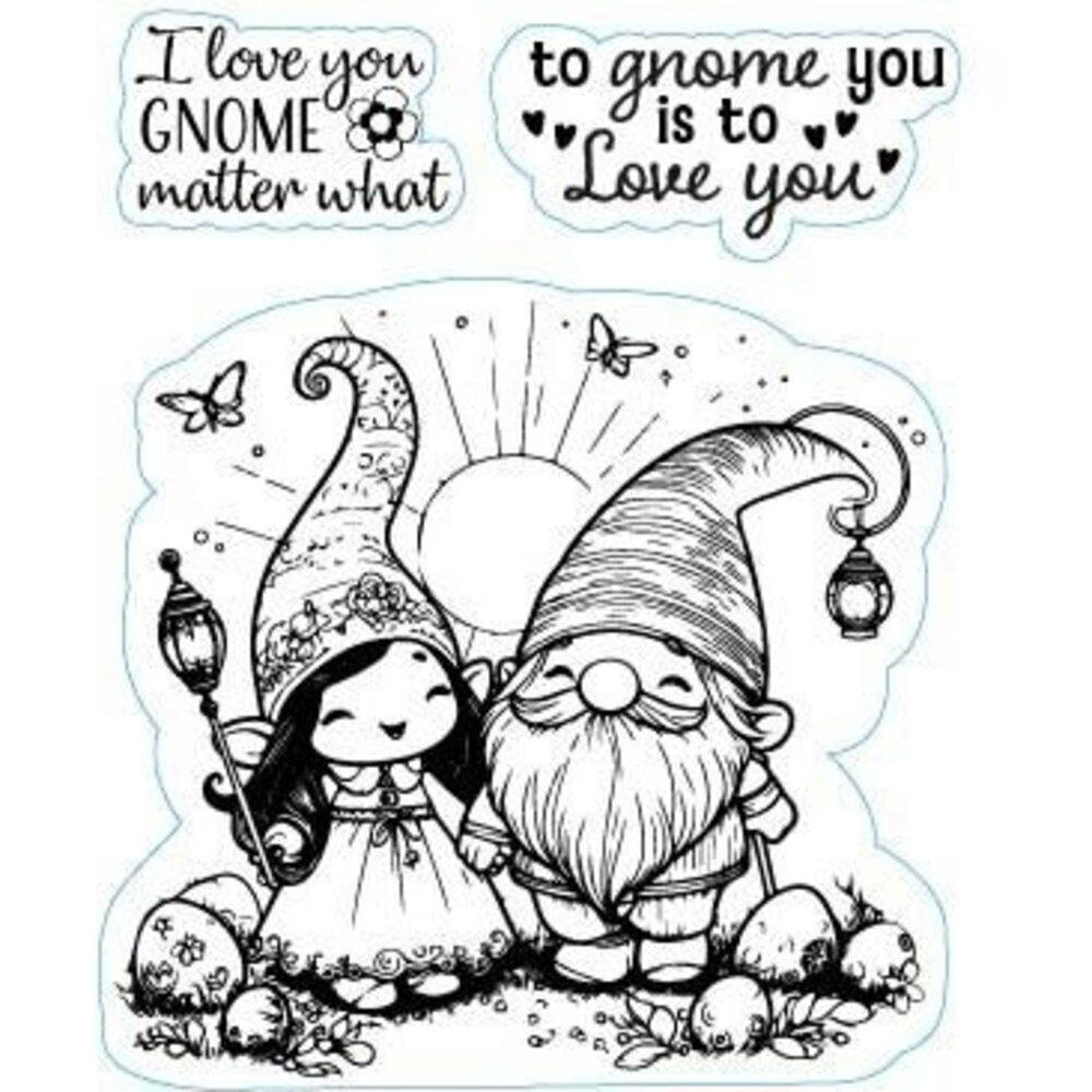 Nellie Snellen Clear Stamps A6 Gnome & Elf (NSCS025)