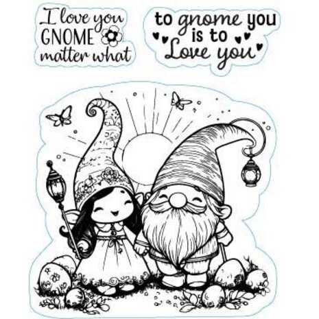 Nellie Snellen Clear Stamps A6 Gnome & Elf (NSCS025)
