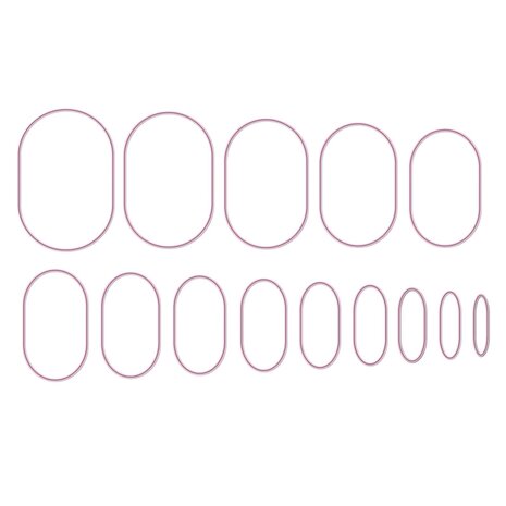 Nellie Snellen Multi Frame Dies Ovals (MFD173)