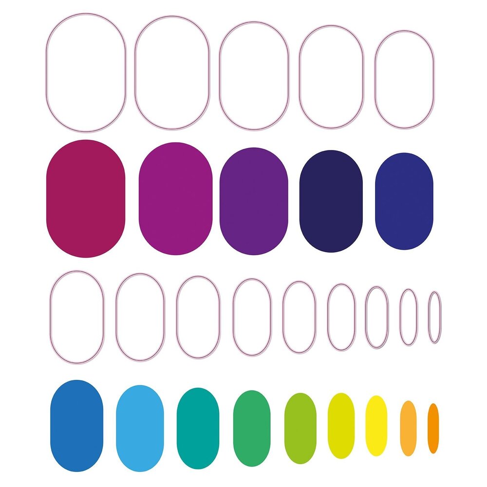 Nellie Snellen Multi Frame Dies Ovals (MFD173)