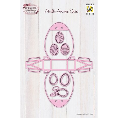 Nellie Snellen Multi Frame Dies Eggshaped Box (MFD175)