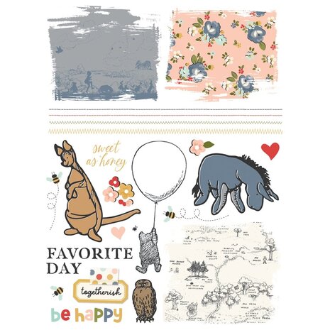 Simple Stories Say Cheese Classic Pooh Rub Ons (23926)