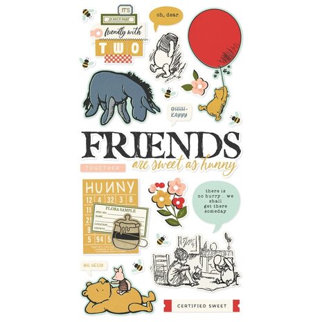 Simple Stories Say Cheese Classic Pooh 6x12 Inch Chipboard Stickers (23920) Simple Stories Say Cheese Classic Pooh 6x12 Inch Chipboard Stickers (23920)