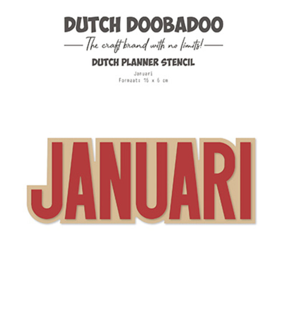 Dutch Doobadoo Dutch Planner Stencil Januari (470.784.356) Dutch Doobadoo Dutch Planner Stencil Januari (470.784.356)