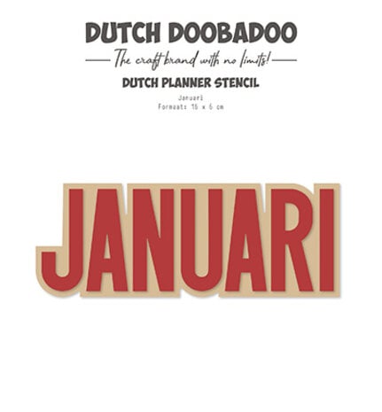 Dutch Doobadoo Dutch Planner Stencil Januari (470.784.356) Dutch Doobadoo Dutch Planner Stencil Januari (470.784.356)