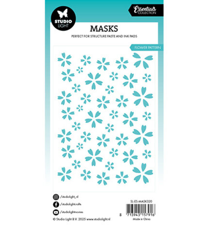 Studio Light Essentials Flowers Background Masking Stencil (SL-ES-MASK320)