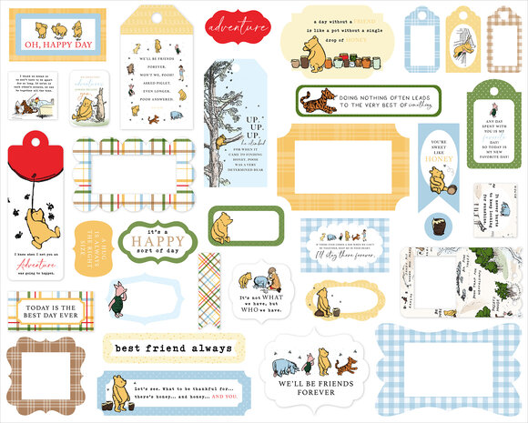 Echo Park The House At Pooh Corner Ephemera Frames & Tags (HPC420025)