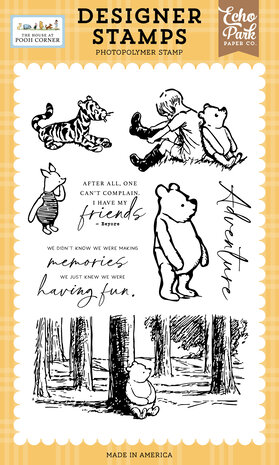 Echo Park The House At Pooh Corner Clear Stamp Winnie In The Woods (HPC420044)