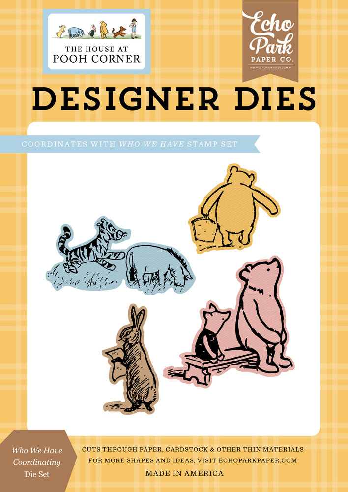Echo Park The House At Pooh Corner Die Set Who We Have (HPC420042) Echo Park The House At Pooh Corner Die Set Who We Have (HPC420042)