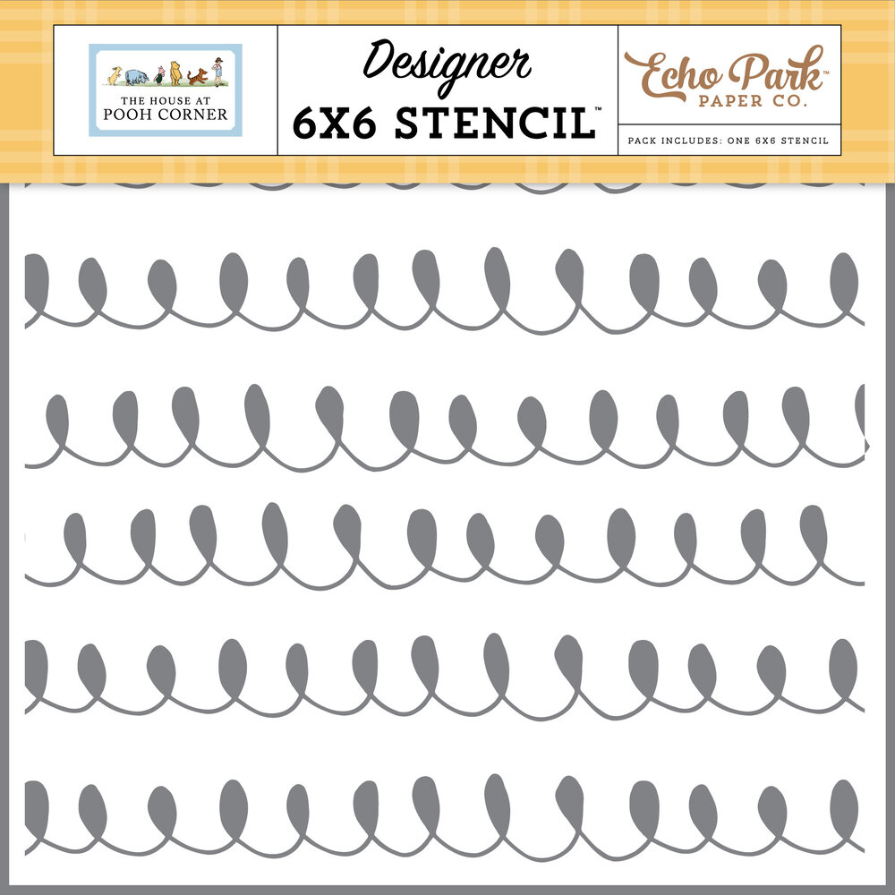 Echo Park The House At Pooh Corner Stencil Curious Curly Swirls (HPC420033) Echo Park The House At Pooh Corner Stencil Curious Curly Swirls (HPC420033)