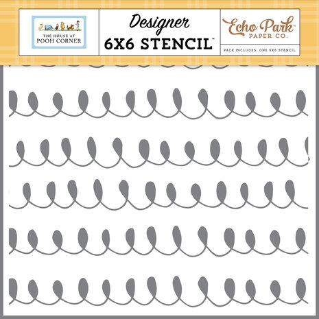 Echo Park The House At Pooh Corner Stencil Curious Curly Swirls (HPC420033) Echo Park The House At Pooh Corner Stencil Curious Curly Swirls (HPC420033)