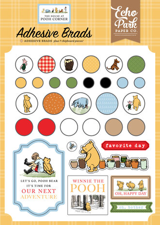 Echo Park The House At Pooh Corner Adhesive Brads (HPC420020) Echo Park The House At Pooh Corner Adhesive Brads (HPC420020)