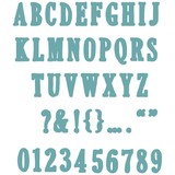 Sizzix 49 and Market Framelits Die Set Fine Line Alpha 02 (666808)