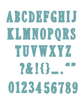 Sizzix 49 and Market Framelits Die Set Fine Line Alpha 02 (666808) Sizzix 49 and Market Framelits Die Set Fine Line Alpha 02 (666808)