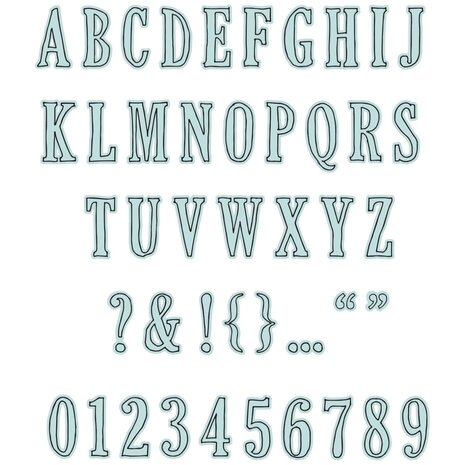 Sizzix 49 and Market Clear Stamps with Framelits Fine Line Alpha 01 (666807) Sizzix 49 and Market Clear Stamps with Framelits Fine Line Alpha 01 (666807)