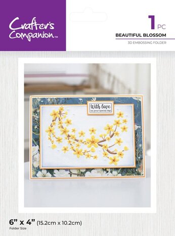 Crafter's Companion Love Birds 3D Embossing Folder Beautiful Blossom (CC-LB-3D-EF4-BEBL) Crafter's Companion Love Birds 3D Embossing Folder Beautiful Blossom (CC-LB-3D-EF4-BEBL)