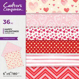 Crafter's Companion Happy Valentines! 6x6 Inch Paper Pad (CC-PAD6-HAVA)