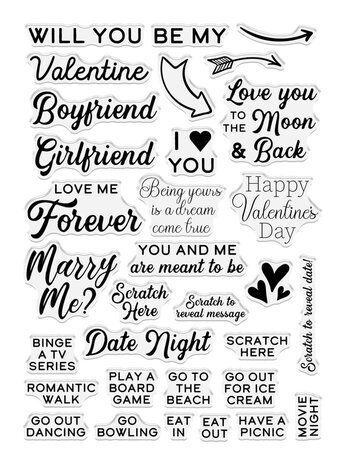 Crafter's Companion Happy Valentines! Scratch Reveal Cardmaking Kit (CC-SCRATCHKIT-VAL)