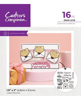 Crafter's Companion Dear Love Clear Stamps (CC-LA-CA-ST-DELO) Crafter's Companion Dear Love Clear Stamps (CC-LA-CA-ST-DELO)