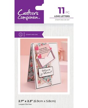 Crafter's Companion Love Letters Stamp & Die (CC-LA-STD-LOLE) Crafter's Companion Love Letters Stamp & Die (CC-LA-STD-LOLE)