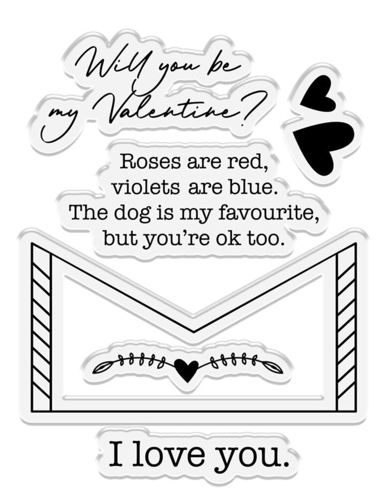 Crafter's Companion Love Letters Stamp & Die (CC-LA-STD-LOLE)