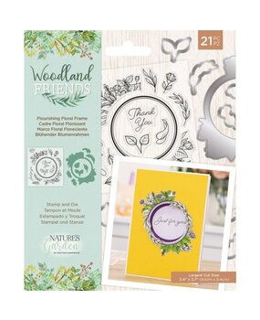 Crafter's Companion Woodland Friends Flourishing Floral Frame Stamp & Dies (NG-WFR-STD-FFR) Crafter's Companion Woodland Friends Flourishing Floral Frame Stamp & Dies (NG-WFR-STD-FFR)