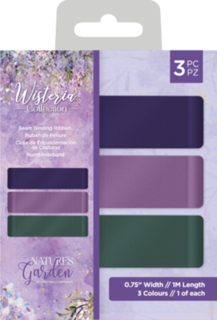 Crafter's Companion Wisteria Collection Seam Binding Ribbon (NG-WC-SBRIB)