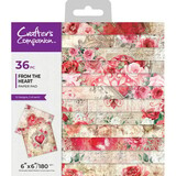 Crafter's Companion From the Heart 6x6 Inch Paper Pad (CC-PAD6-FTHE)