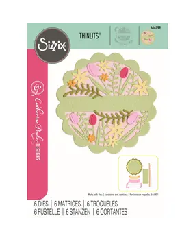 Sizzix Catherine Pooler Thinlits Die Set Tulips & Blooms Circle (666799) Sizzix Catherine Pooler Thinlits Die Set Tulips & Blooms Circle (666799)