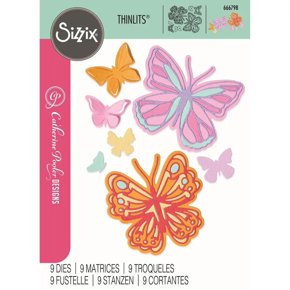 Sizzix Catherine Pooler Thinlits Die Set Spring Wings (666798) Sizzix Catherine Pooler Thinlits Die Set Spring Wings (666798)