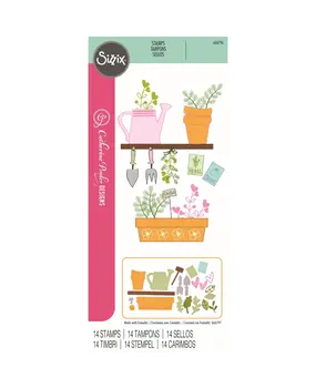 Sizzix Catherine Pooler Clear Stamps Greenhouse Finds (666796) Sizzix Catherine Pooler Clear Stamps Greenhouse Finds (666796)