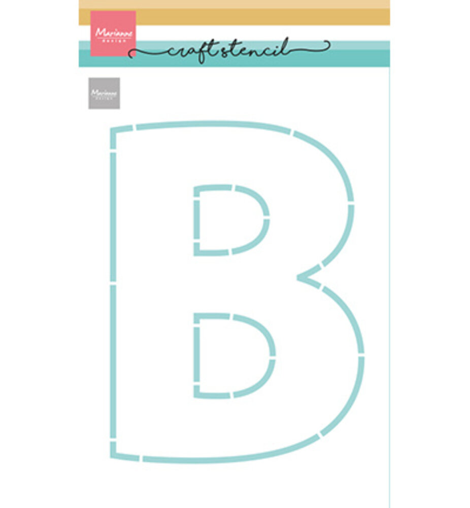 Marianne Design Craft Stencil A5 Letter B (PS8178) Marianne Design Craft Stencil A5 Letter B (PS8178)