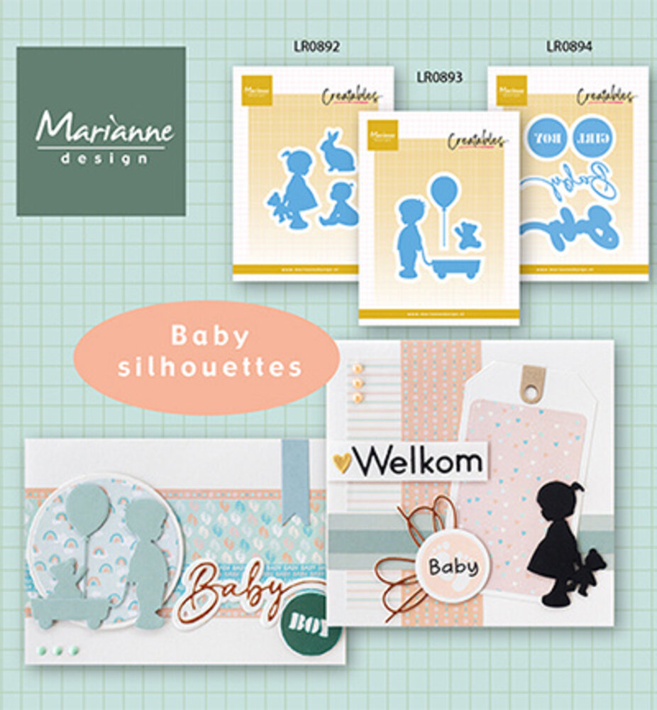 Marianne Design Creatables Baby Boy & Girl Text (LR0894)