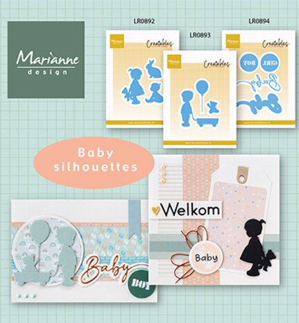 Marianne Design Creatables Baby Boy & Girl Text (LR0894)