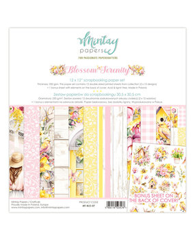 Mintay Blossom Serenity 12x12 Inch Paper Pad (MT-BLO-07) Mintay Blossom Serenity 12x12 Inch Paper Pad (MT-BLO-07)