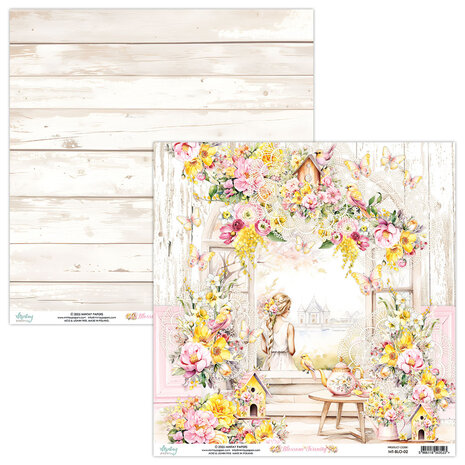 Mintay Blossom Serenity 12x12 Inch Paper Pad (MT-BLO-07) Mintay Blossom Serenity 12x12 Inch Paper Pad (MT-BLO-07)
