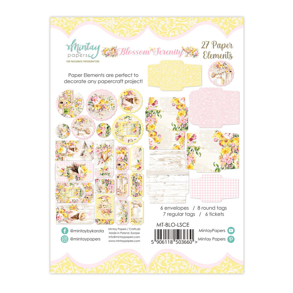 Mintay Blossom Serenity Paper Elements (MT-BLO-LSCE)