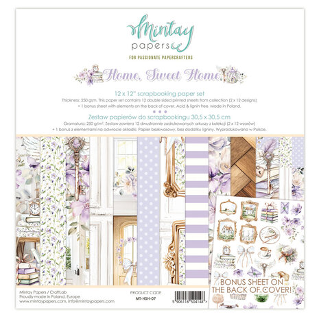 Mintay Home Sweet Home 12x12 Inch Paper Pad (MT-HSH-07)